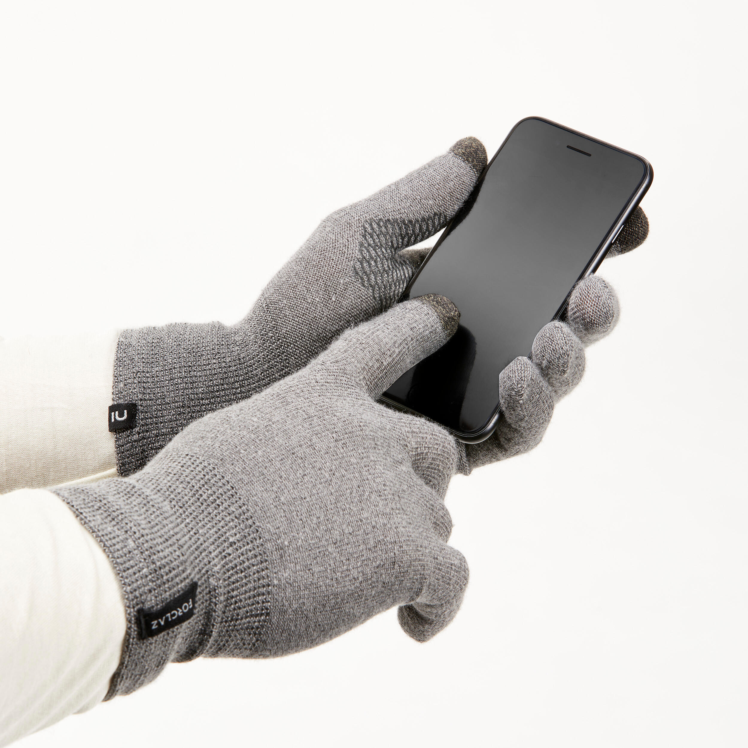 Adults’ trekking seamless liner gloves, MT500 - Black