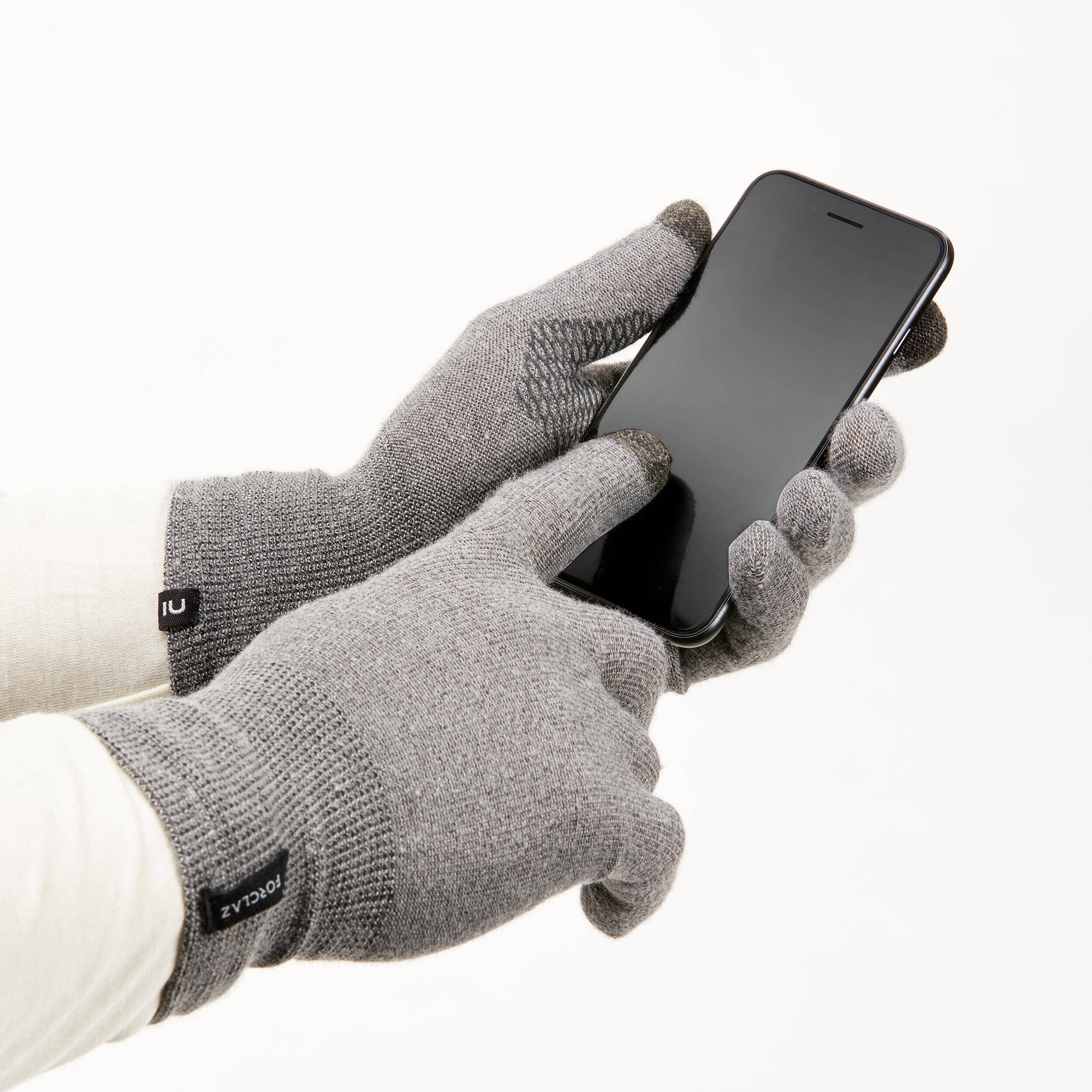 Adults’ trekking seamless liner gloves, MT500 - Black -  4