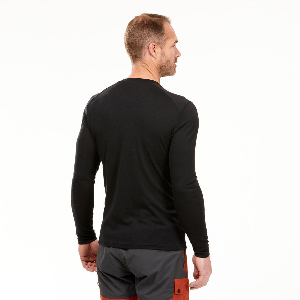 Men's Long-sleeve 100% Merino Wool T-shirt - MT500