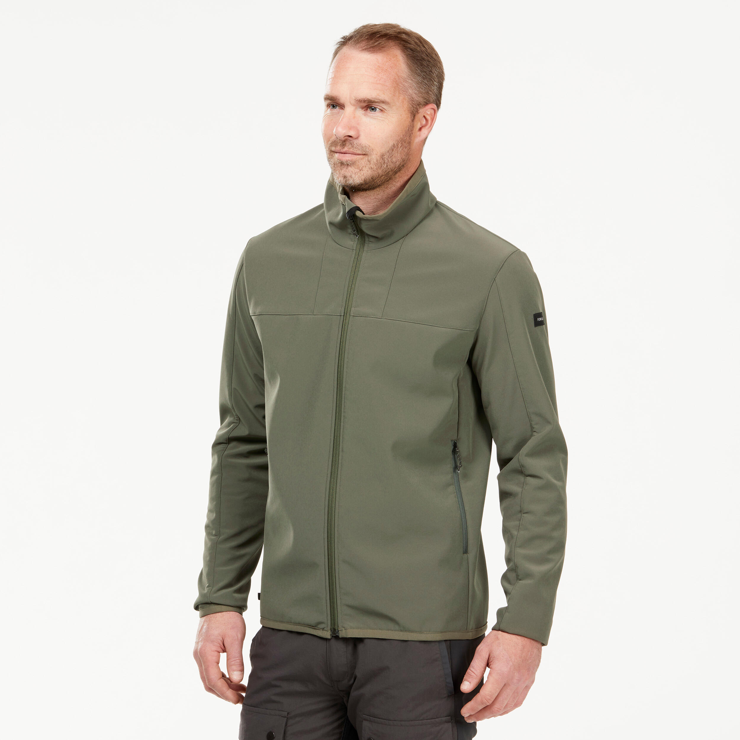Veste de trek coupe vent softshell homme MT100 FORCLAZ