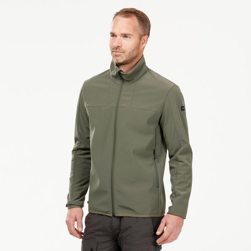 Vestă Protecție vânt Softshell Trekking MT100 Negru Bărbați