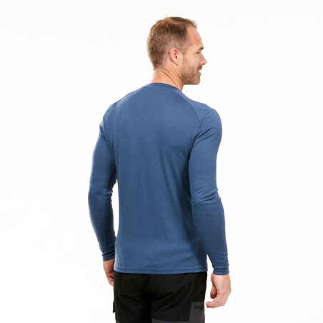 Men's Long-sleeve 100% Merino Wool T-shirt - MT500