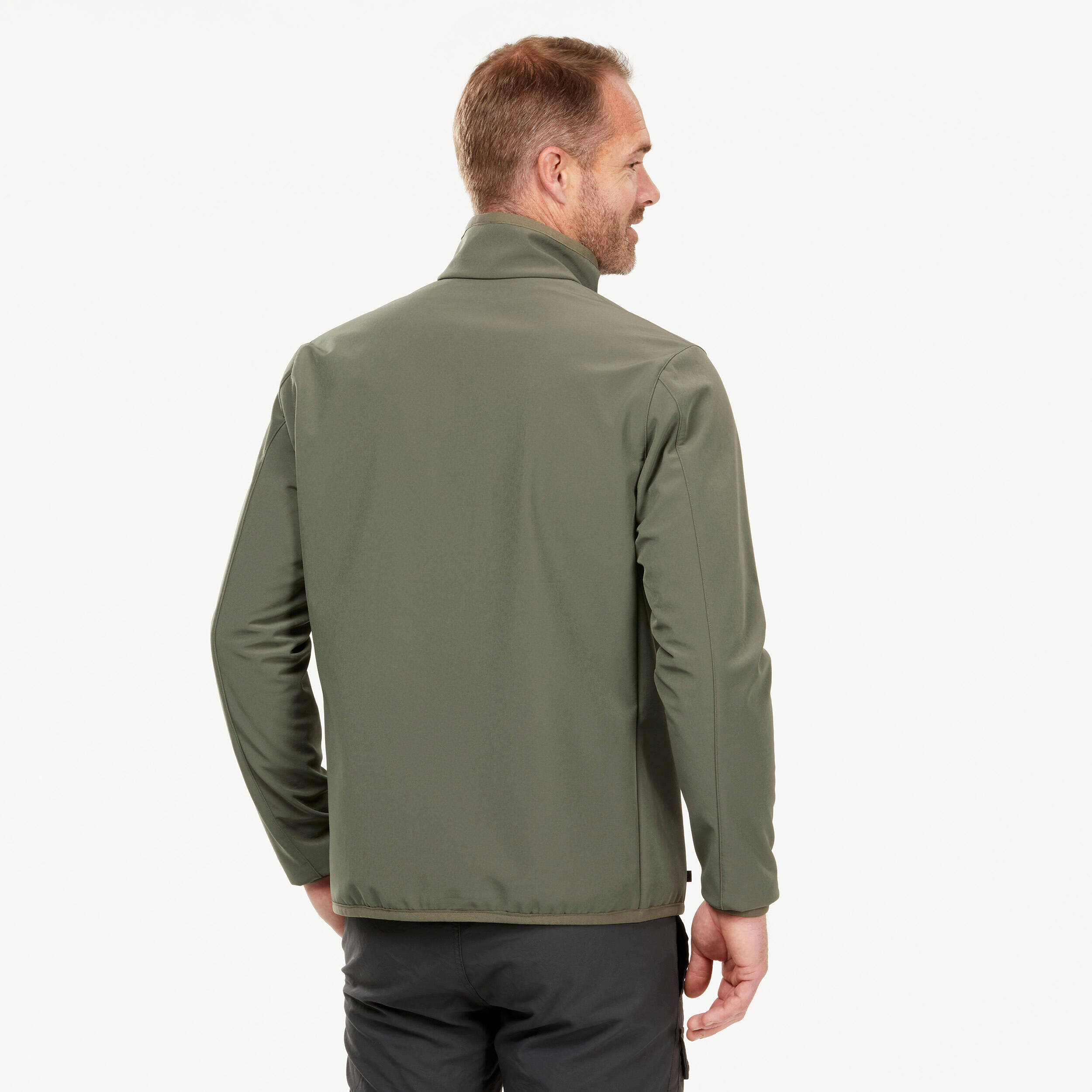 Men Winter Jacket Windproof - MT100 Khaki