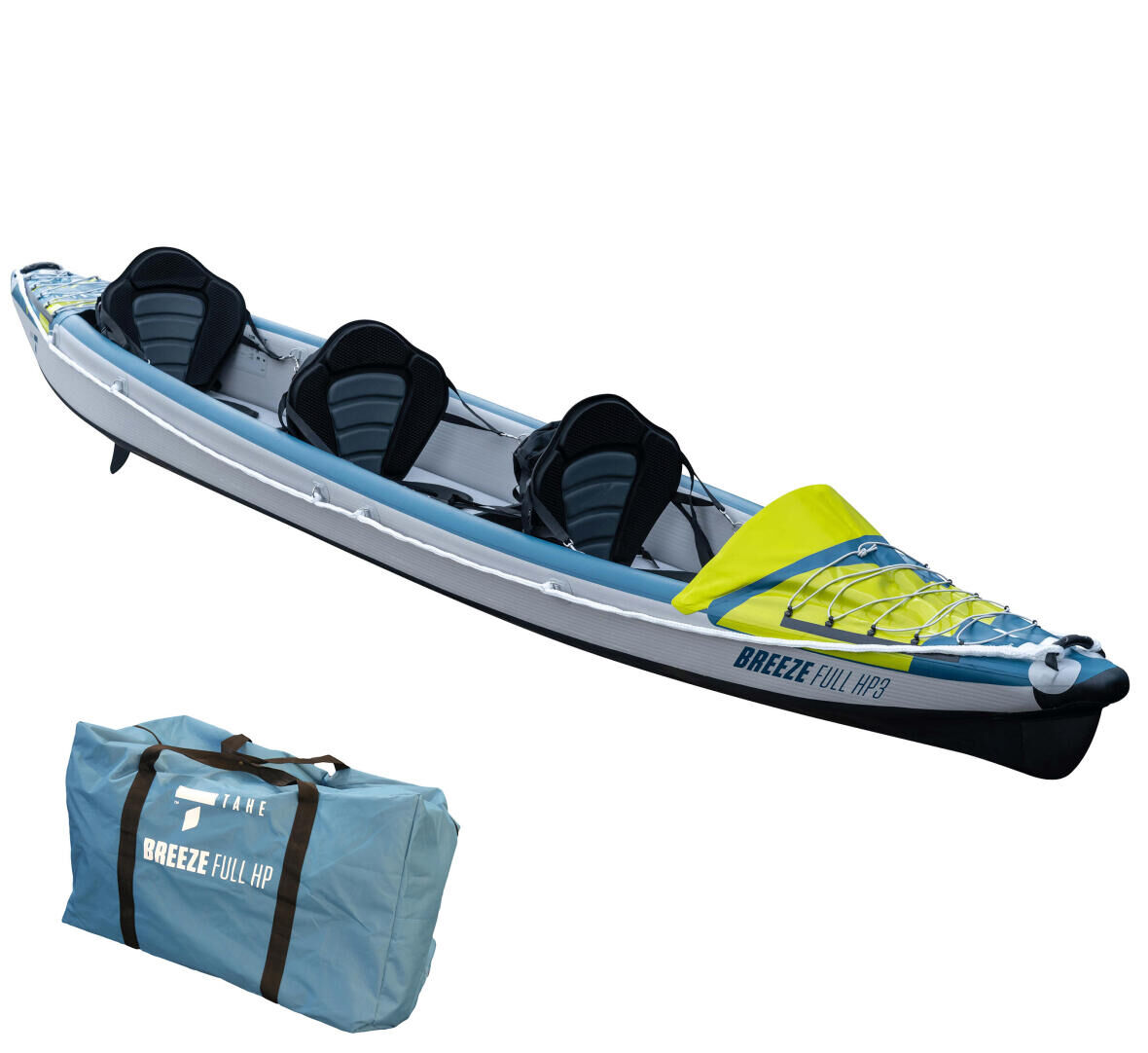 CANOE KAYAK GONFLABLE YAKKAIR FULL HAUTE PRESSION 3 PLACES