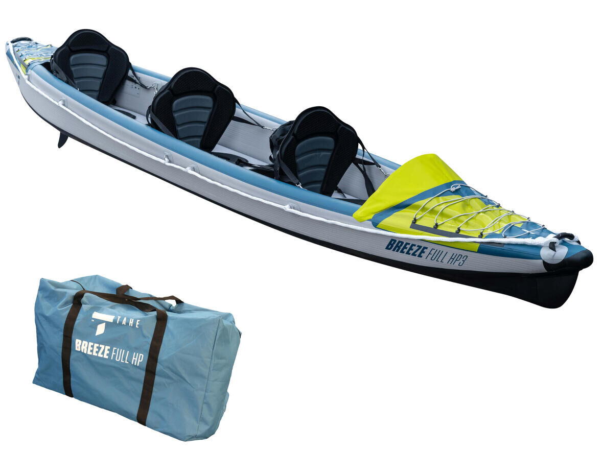 CANOA KAYAK HINCHABLE YAKKAIR FULL ALTA PRESIÓN 3 PLAZAS