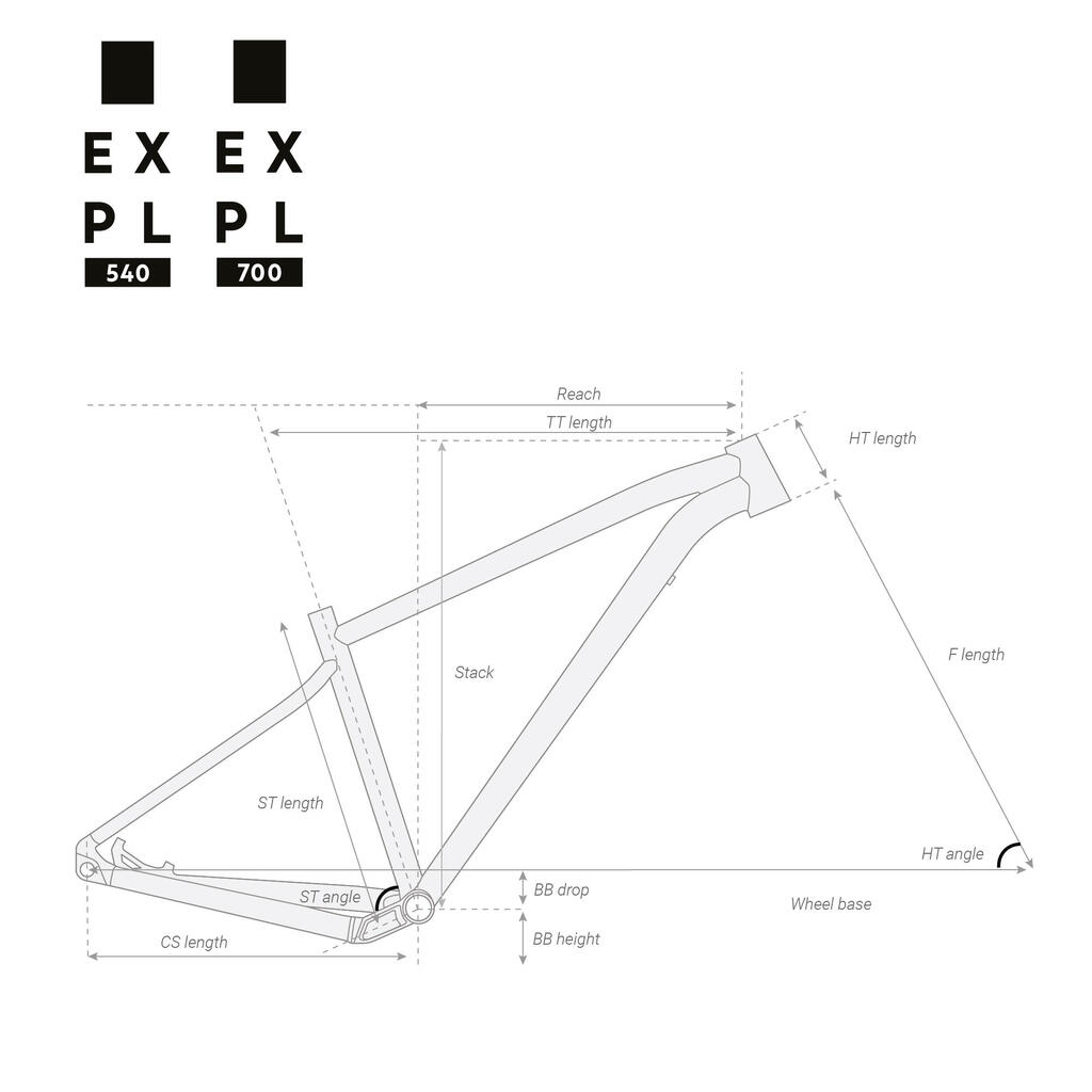 BICICLETA MONTAÑA EXPL 540 AZUL NEGRO 29