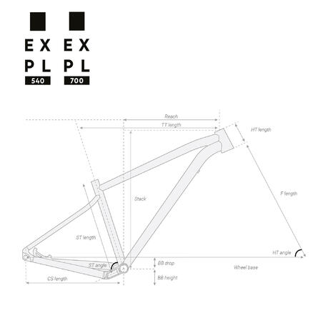ГОРНЫЙ ВЕЛОСИПЕД ДЛЯ ПРОГУЛОК EXPL 540 29"