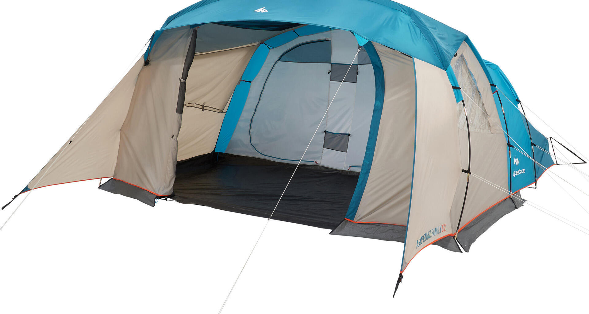 Koepeltent ARPENAZ 4-8 pers: instructie, montage, reparatie