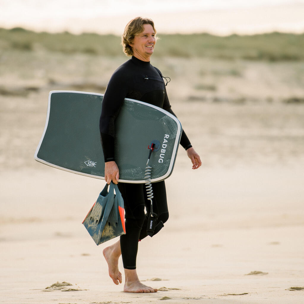 AIR 500 inflatable bodyboard with backpack - khaki. Pump not included.