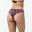 Bikini-Hose Damen Tanga hoher Beinausschnitt Lulu Presana rosa/grün