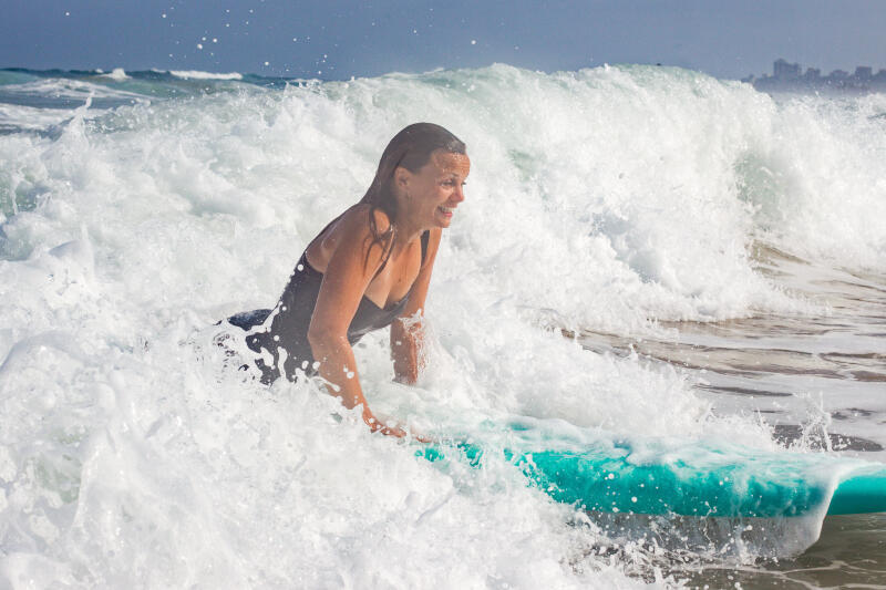 Kostium kąpielowy jednoczęściowy surfingowy damski Olaian Dora