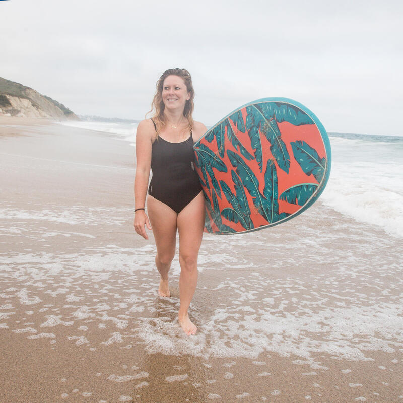 Badpak voor surfen Cloe zwart gekruiste of rechte bandjes