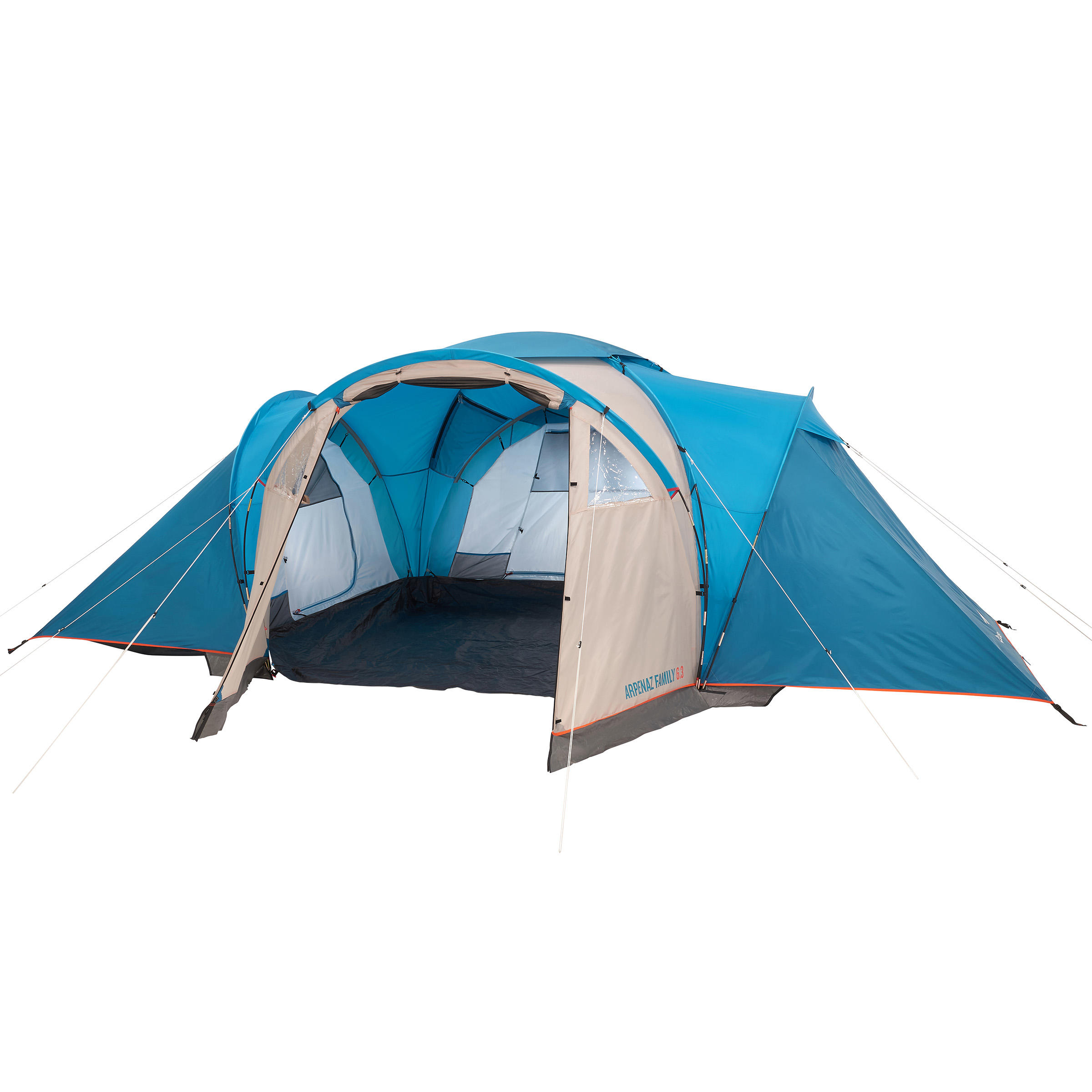 Camping hoop tent Arpenaz 6.3 6 Person 3 Rooms