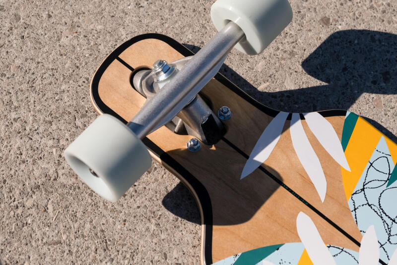 Deskorolka longboard Oxelo Drop 100 Mini Floral