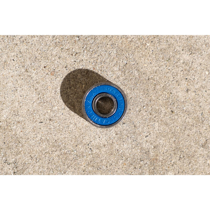 JEU DE 8 ROULEMENTS DE SKATEBOARD HAUTE QUALITE BR500 BLEUS