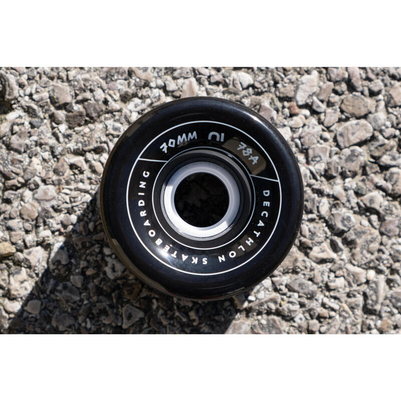 4 ROUES LONGBOARD OU CRUISER 70MM 78A NOIRES