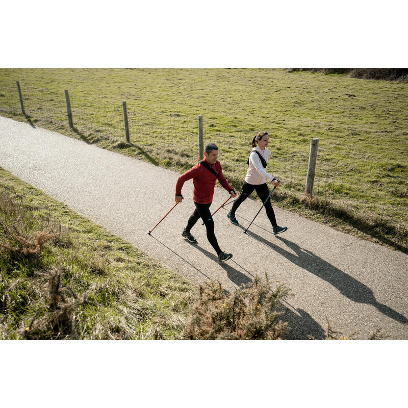 Nordic Walking Stöcke Carbon - NW P500 bordeaux