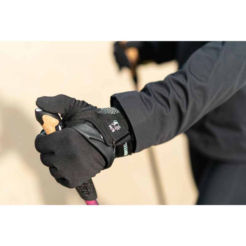 Bastones Marcha Nórdica NW P700 Rosa Acero Carbono