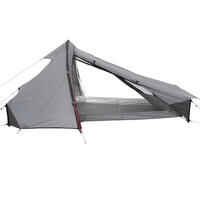 خيمة QuickHiker الخفيفة لشخصين لرحلات التنزه والتخييم - رمادي فاتح