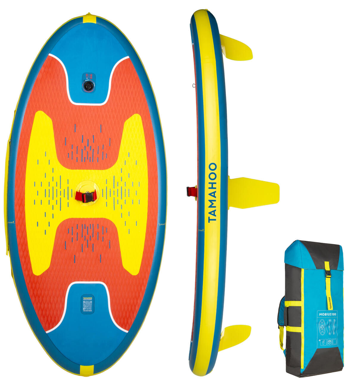 PLANCHE-GONFLABLE-WINDSURF-100-ROUGE