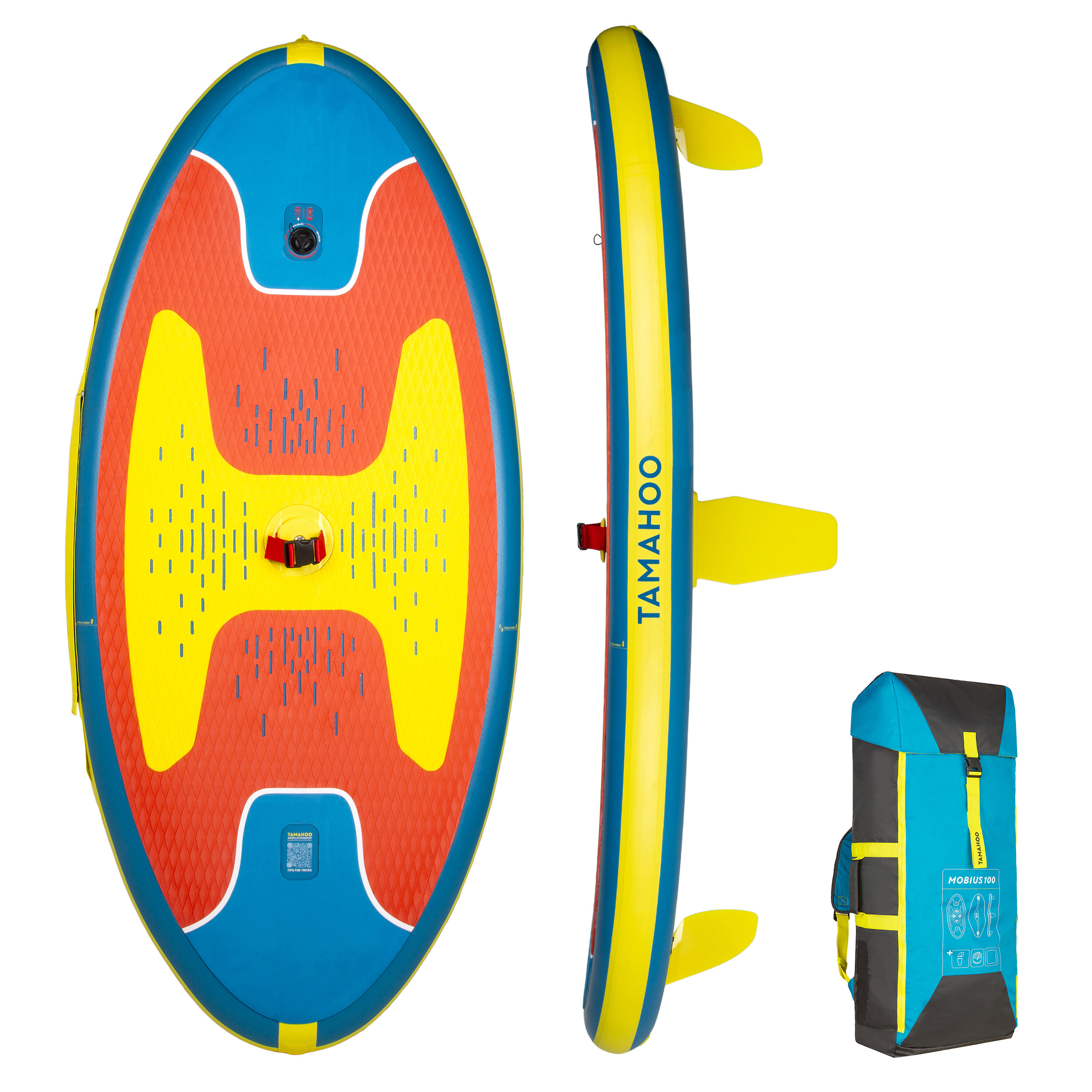 Placă gonflabilă windsurf 100 Roșu decathlon.ro imagine noua