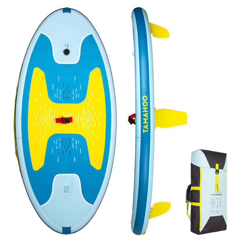 Opblaasbaar windsurfboard 100 blauw