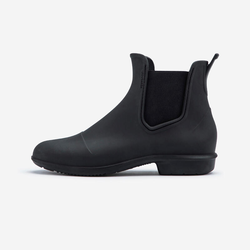 Reitstiefeletten Damen/Herren 100 schwarz