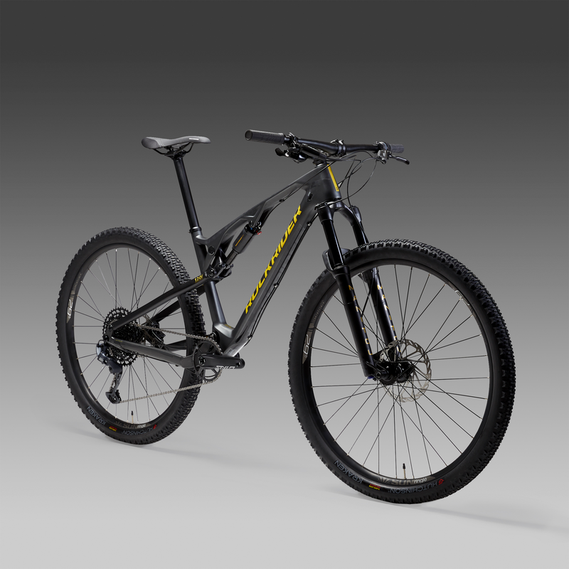 Velo VTT cross country XC 500 S cadre Carbone et aluminium gris pour les clubs et collectivites Decathlon Pro