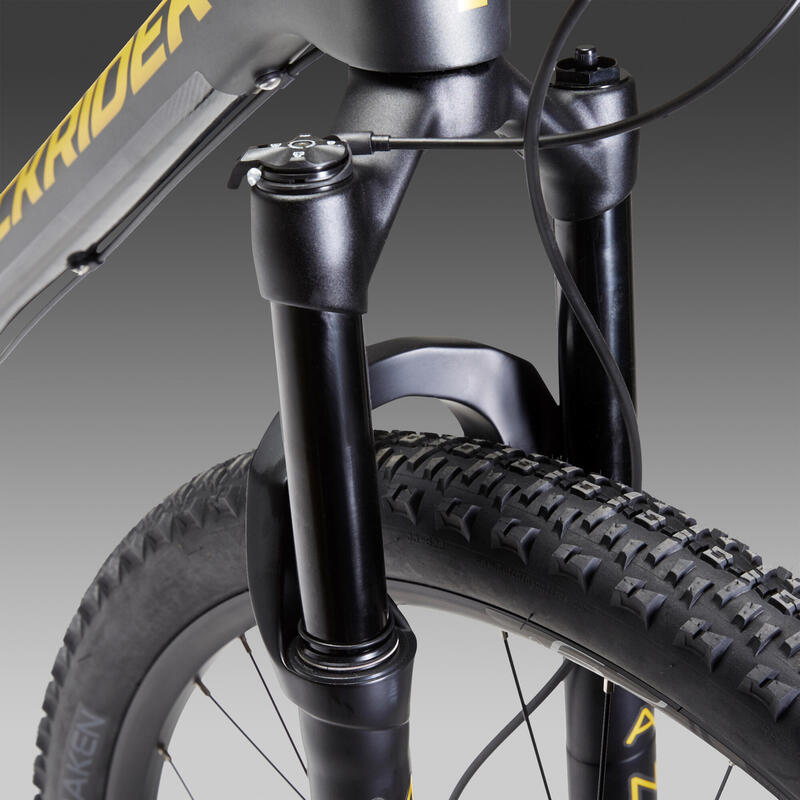 Bicicleta BTT cross country XC 500 S quadro Carbono e alumínio cinzento