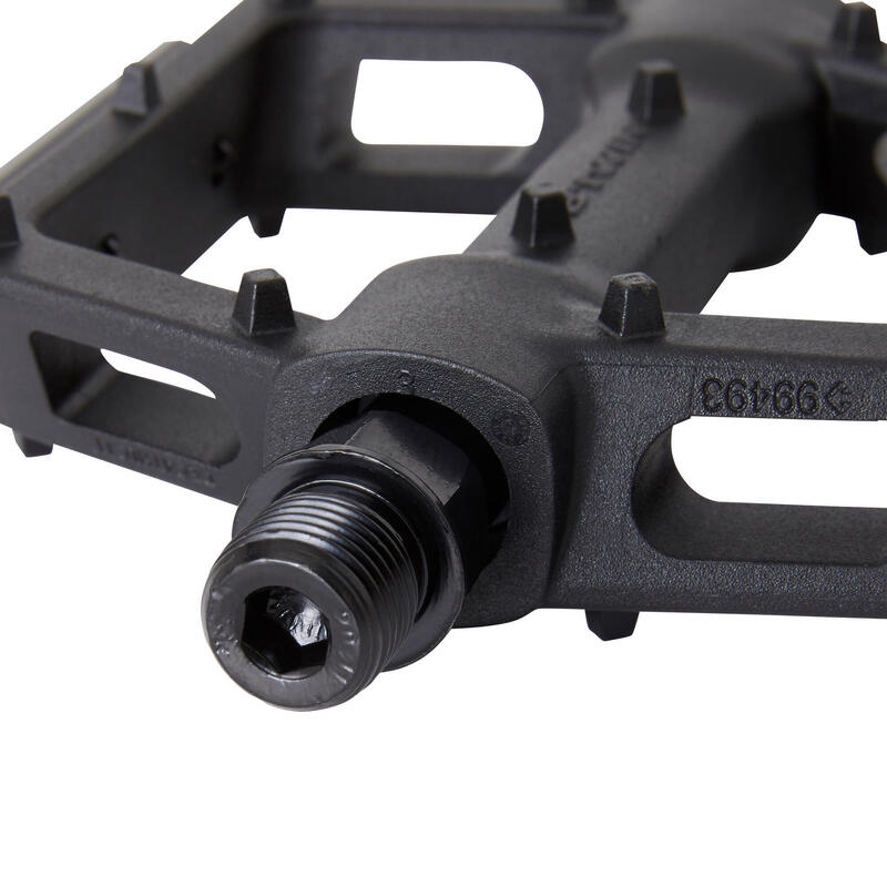 Pedale plate bicicletă MTB 520 grip Negru