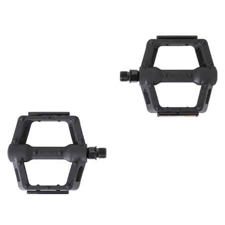 Flat Mountain Bike Pedals 520 Grip - Black