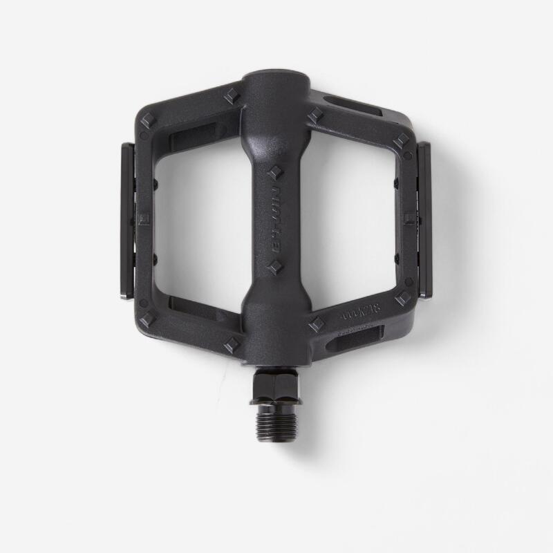 Pedale plate bicicletă MTB 520 grip Negru