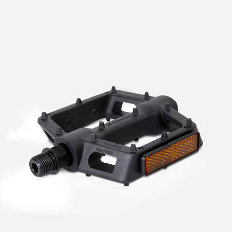 Flat Mountain Bike Pedals 520 9/16 - Black