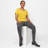 Fitness Stretch Cotton T-Shirt - Yellow