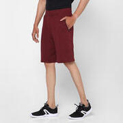 Mens Cotton Blend Regular Fit Gym Shorts 520 - Bordeaux