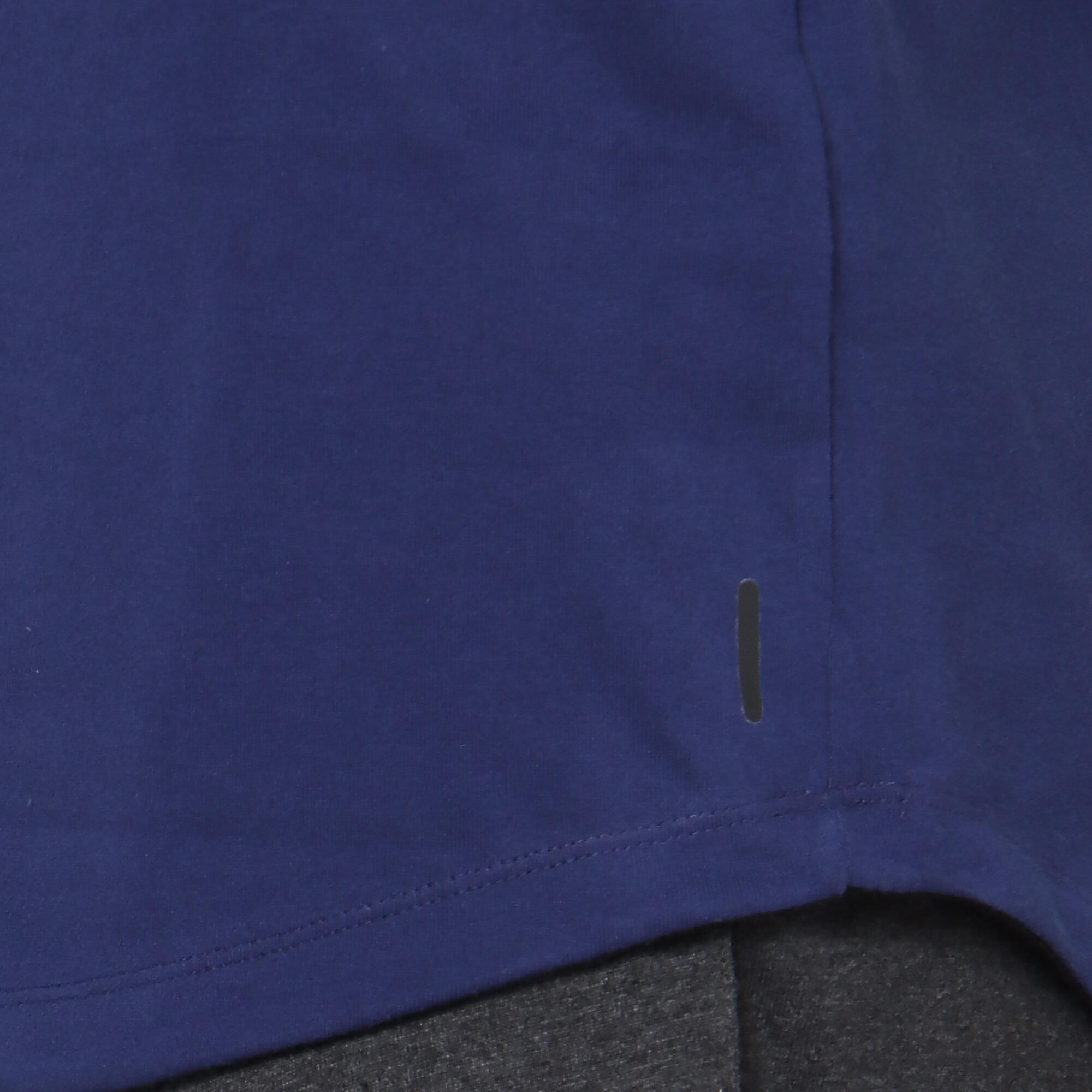 Men's Short-Sleeved Straight Crew Neck Cotton Fitness T-Shirt 520 - Cosmos Blue 13/13