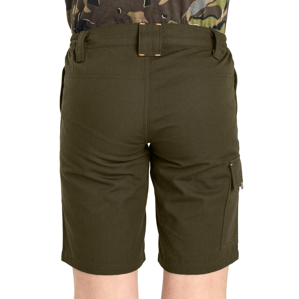 Junior hunting Bermuda shorts 500 green