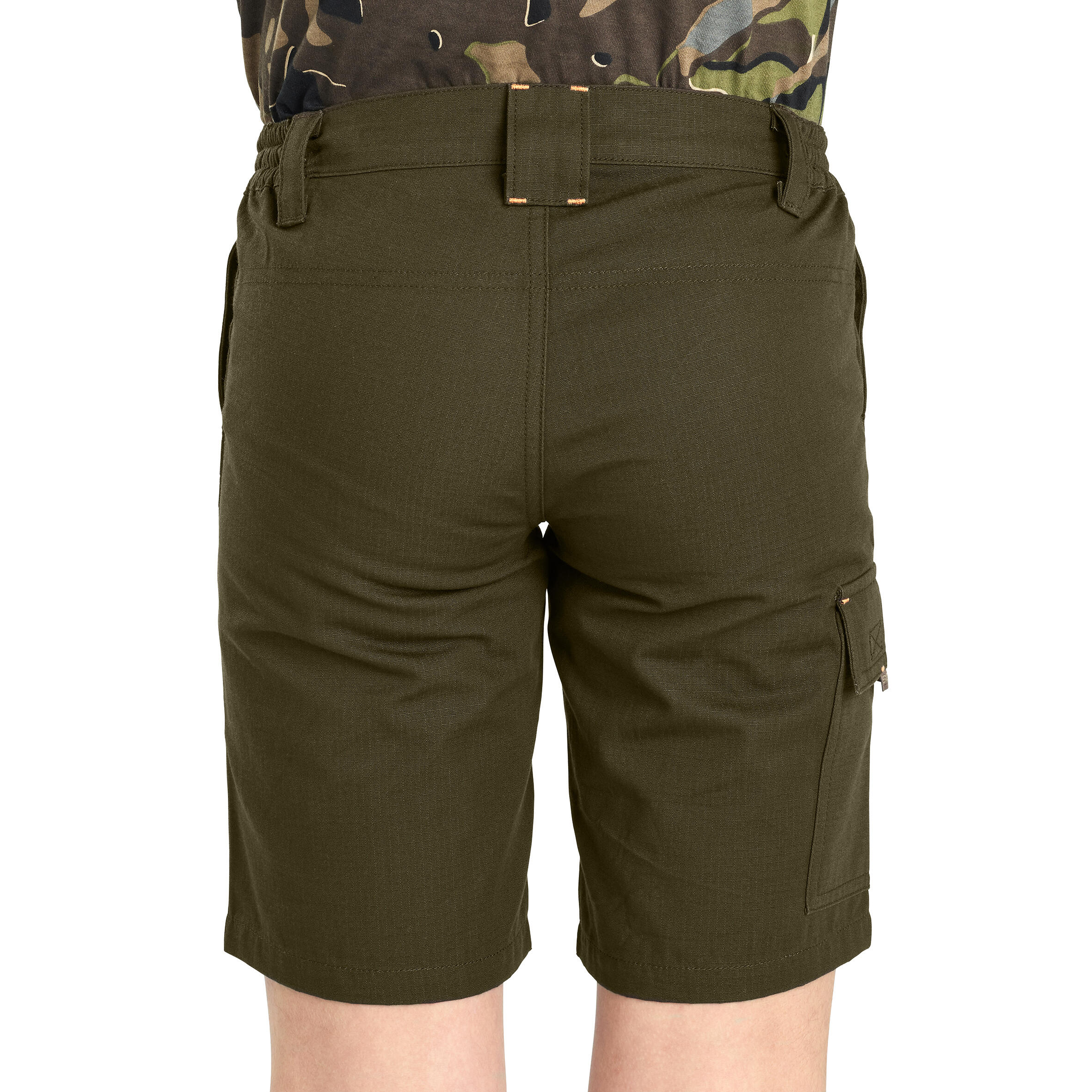 Bermudes Pantalons Curts Caça Nens Solognac 500 Verd 4/7
