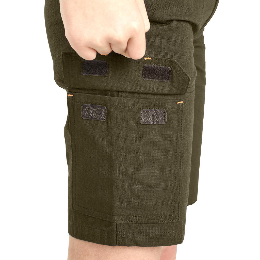 Junior hunting Bermuda shorts 500 green