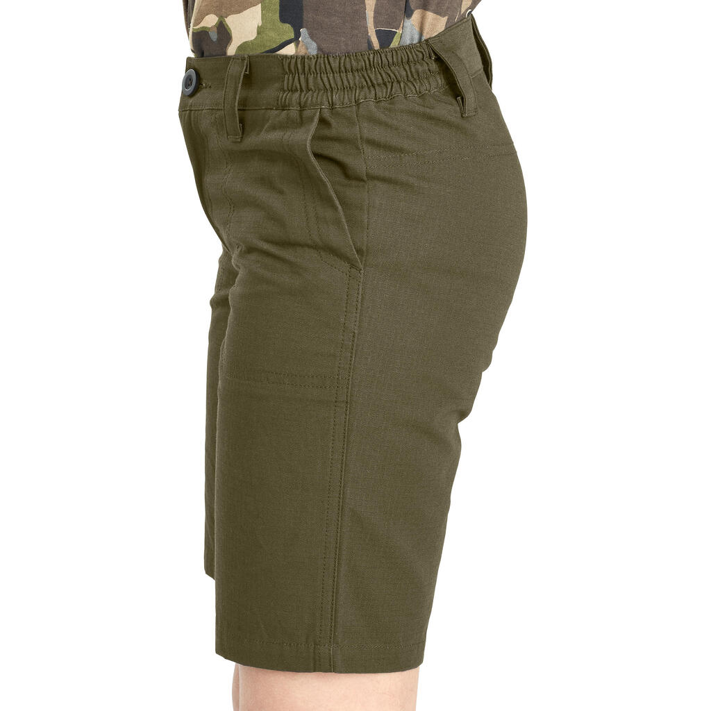 Junior hunting Bermuda shorts 500 green