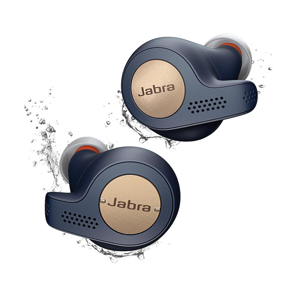 Sport-Kopfhörer kabellos Jabra Elite Active 65t kupfer/blau