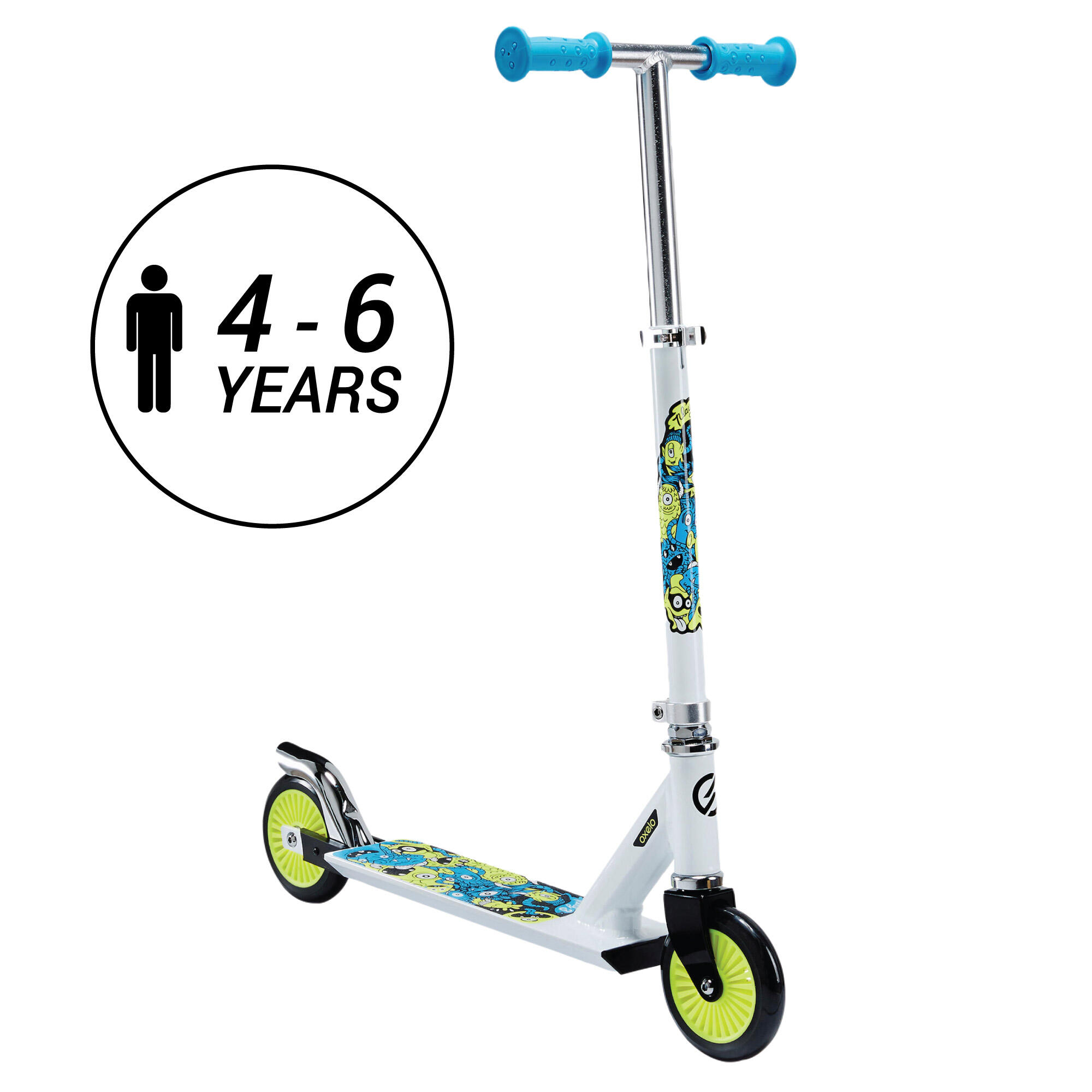 CHILDREN'S SCOOTER PLAY 3 WHITE/FLUO