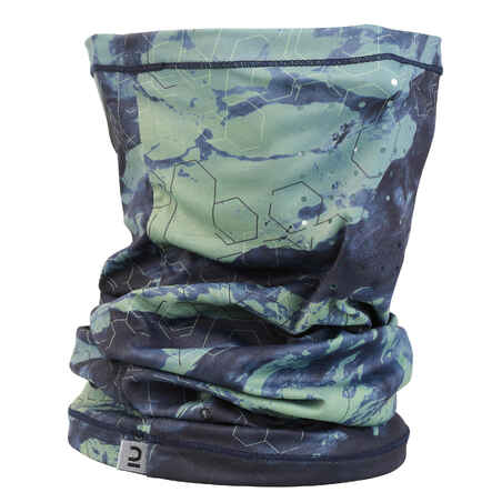 Fishing Neck Gaiter 500 ANTI-UV - Blue/Green