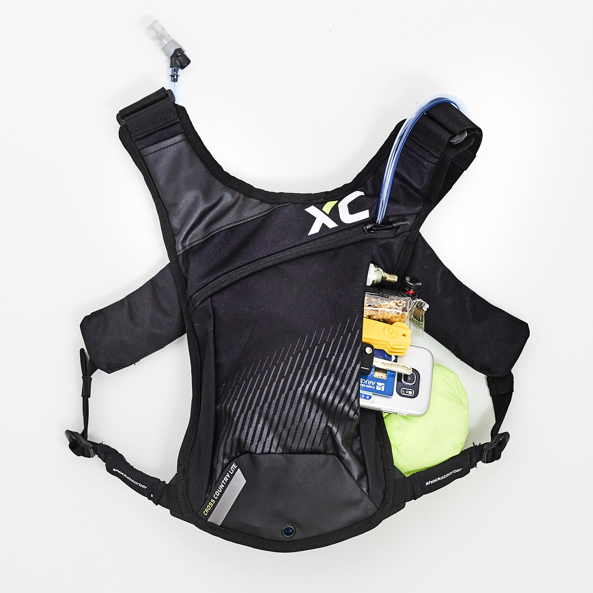 Mountain Bike Hydration Backpack XC Light 2.5L/2L Water - Black 4/13