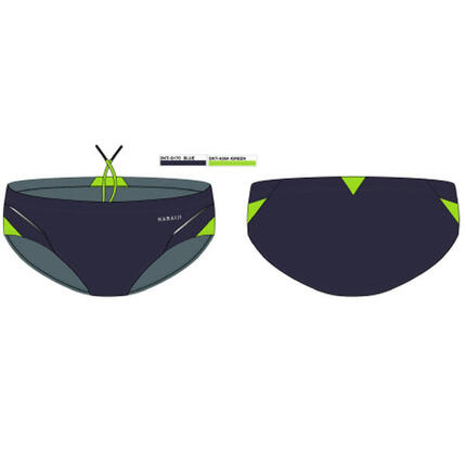 Badehose Slip Herren - 900 Yoke All Tram blau