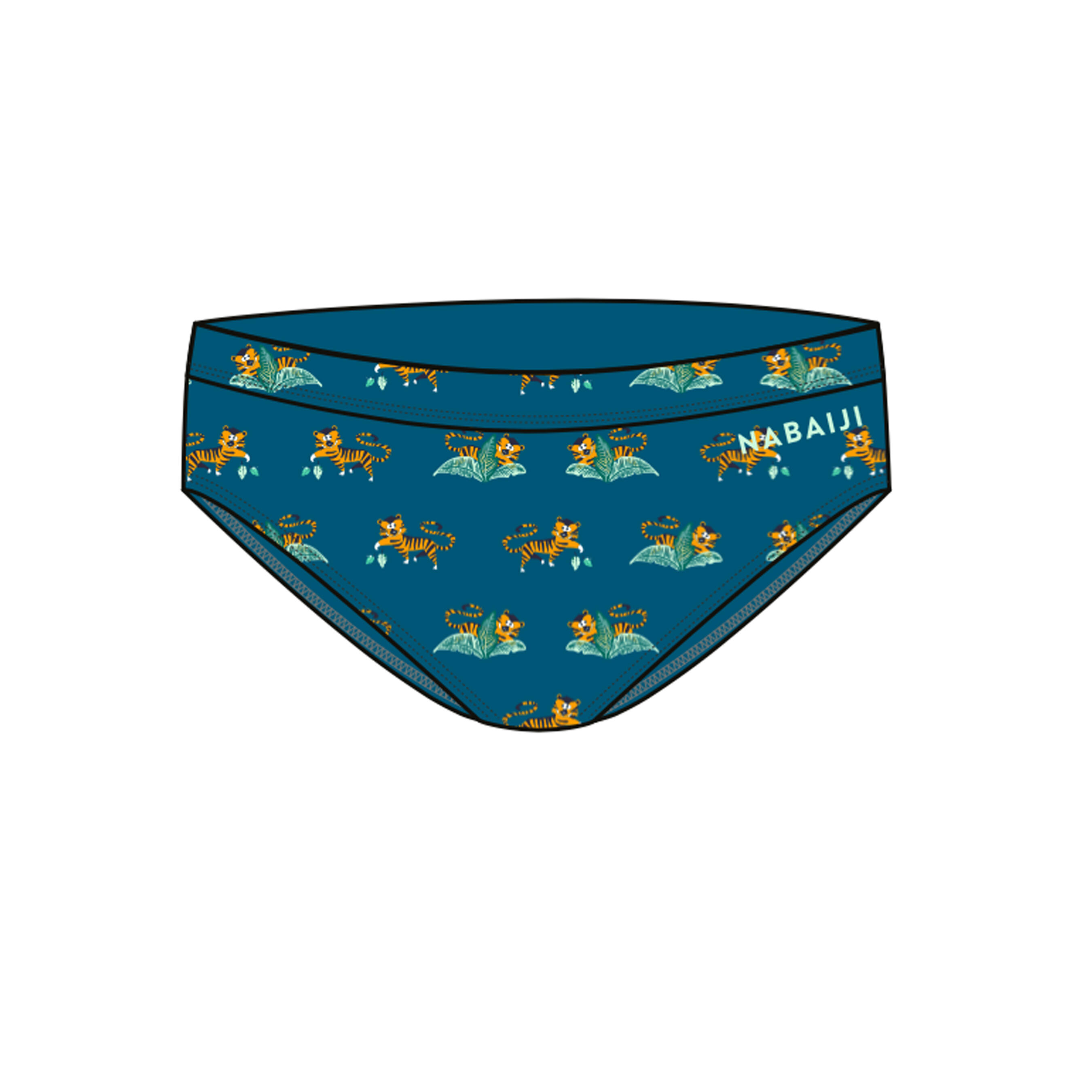 Tweedehands - Zwemslip voor peuters/kleuters met tijgerprint 2/5