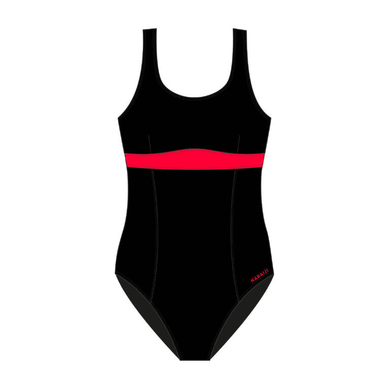 1-piece Maternity Swimsuit Romane - Black Coral