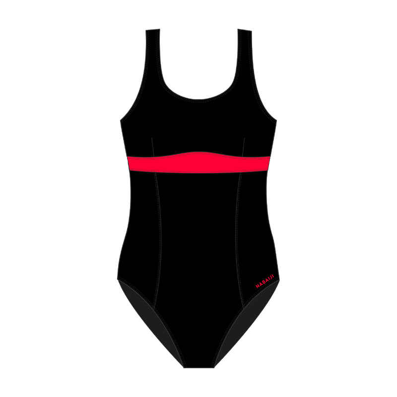 Romane 100 Women's Maternity Swimsuit 1-piece - Black Coral - Decathlon