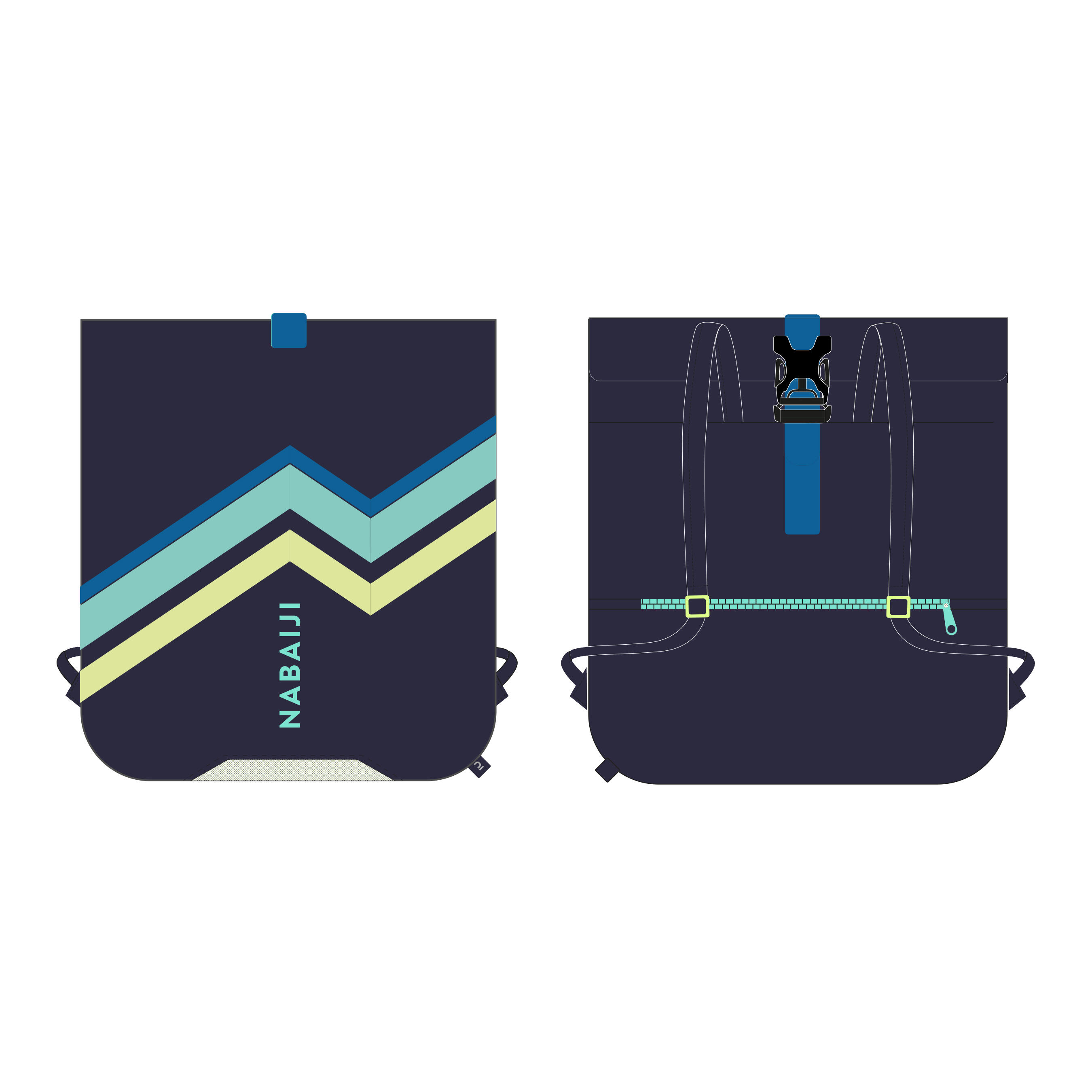 Swimming Backpack Lighty - Storm Blue 4/5