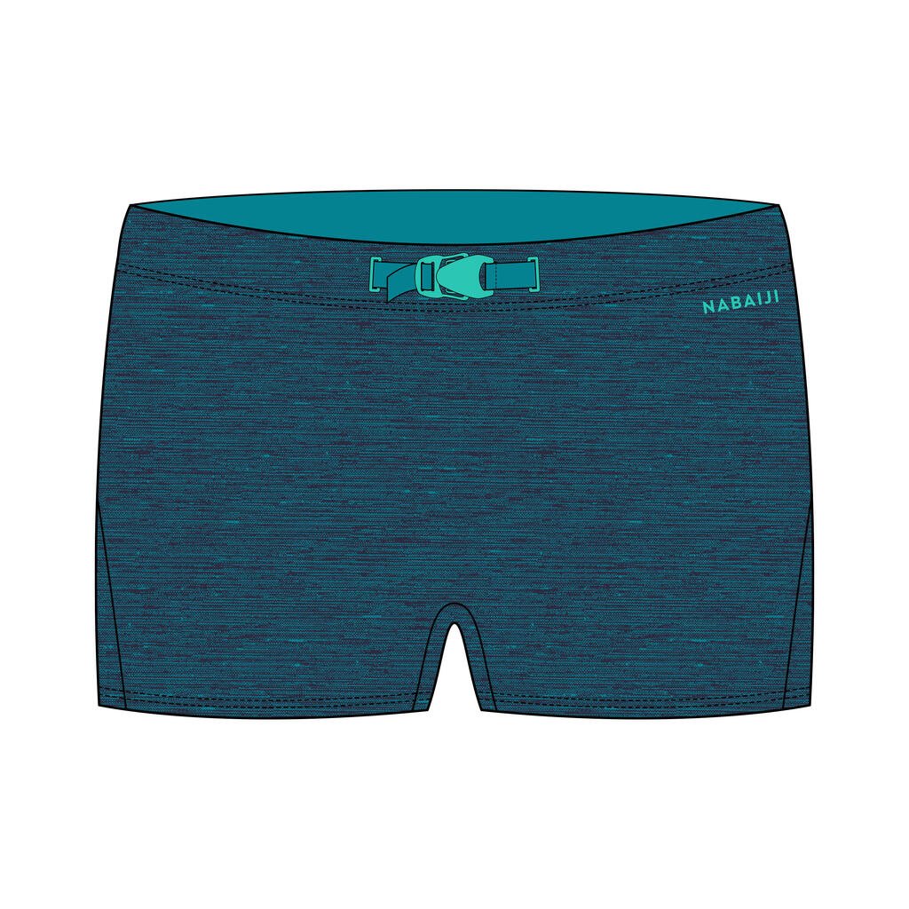 Boys swimsuit boxers 100 Kiblet Smile green without buckle